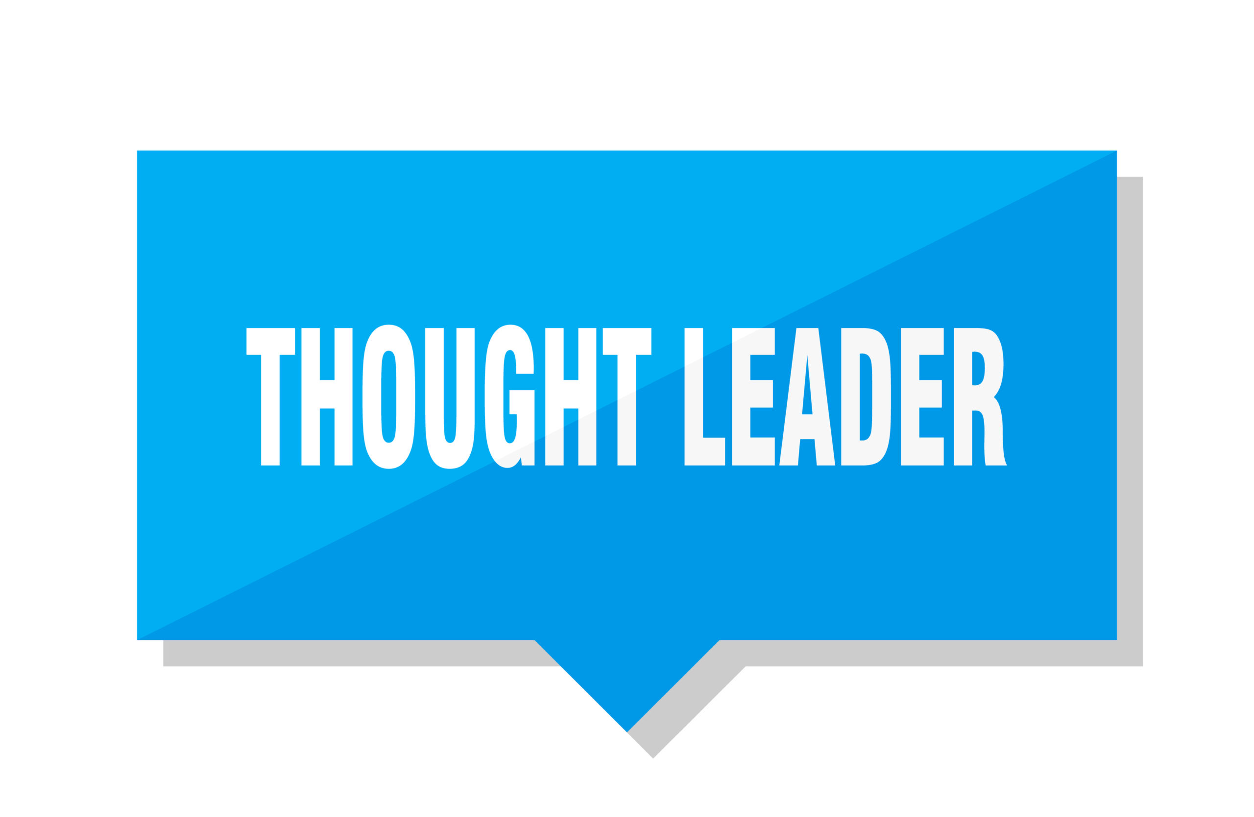 price tag marked Thought Leader